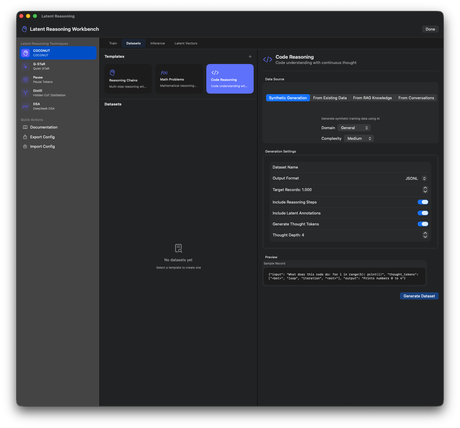 Latent Reasoning Workbench 5